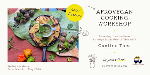 Imagem principal do evento Afrovegan cooking workshop with Cantine Toca | Spring sessions