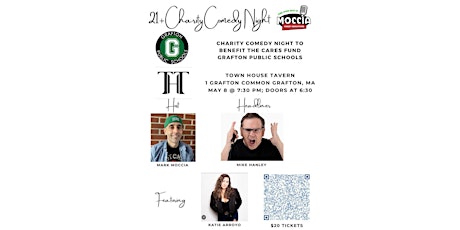 21+ Charity Comedy Night to benefit the CARES Fund, Grafton Public Schools!