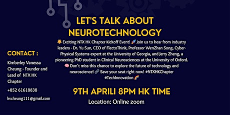 NeuroTechX Hong Kong - Let's Talk About Neurotechnology