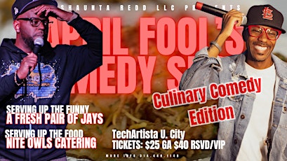 Culinary Comedy with A Fresh Pair of Jays + Nite Owls Catering