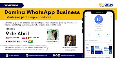 [Workshop] Domina WhatsApp Business: Estrategias para Emprendedores