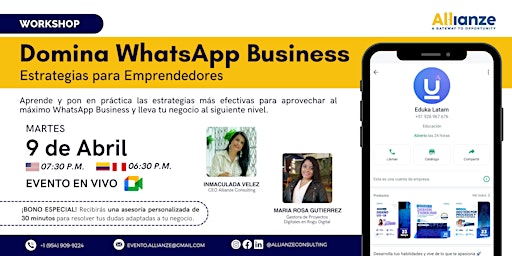 Imagen principal de [Workshop] Domina WhatsApp Business: Estrategias para Emprendedores