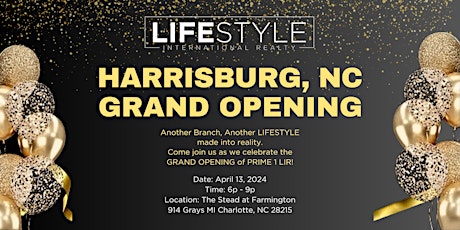 GRAND OPENING of Prime 1 LIR's Harrisburg, NC Office!