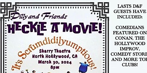 Imagem principal do evento Dilly and Friends Heckle a Movie!
