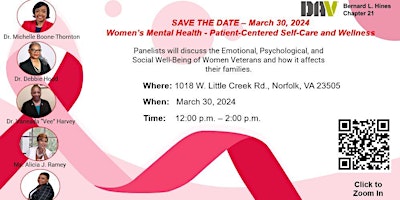 Imagem principal do evento Women’s Mental Health - Patient-Centered Self-Care and Wellness