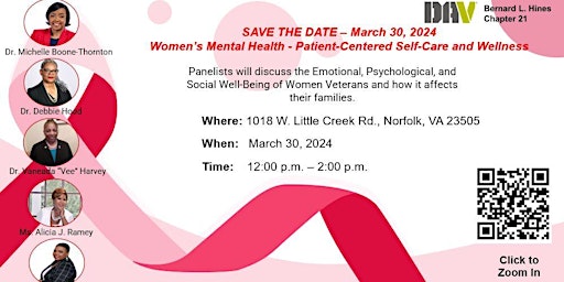 Women’s Mental Health - Patient-Centered Self-Care and Wellness primary image