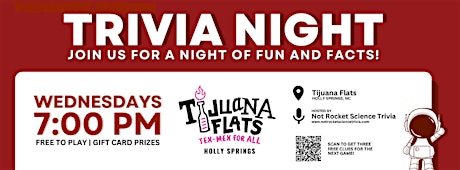 Tijuana Flats Holly Springs Trivia Night