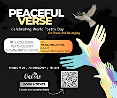 Imagem principal do evento Peaceful Verse: Celebrating World Poetry Day