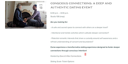 Imagem principal do evento Conscious Connections: A Deep and Authentic Dating EVENT