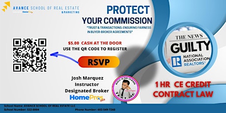 Protect Your Commission, Trust & Transactions / 1HR CE Credit Contract Law