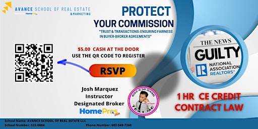Immagine principale di Protect Your Commission, Trust & Transactions / 1HR CE Credit Contract Law 