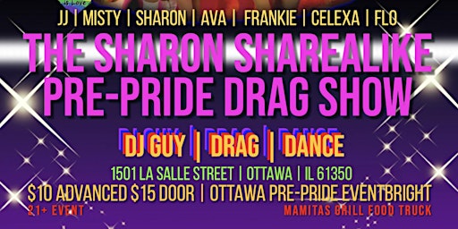 Imagem principal do evento The Sharon ShareAlike Pre-Pride Drag Show @ Ottawa VFW Post 2470
