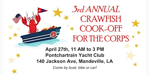 Imagem principal de 3rd Annual Crawfish Cook Off for the Corps