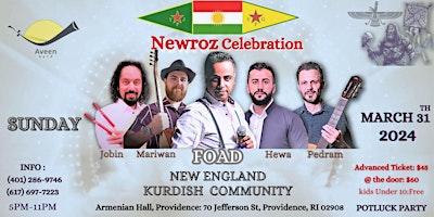 Primaire afbeelding van Kurdistan Newroz Celebration-Aveen Band-New England