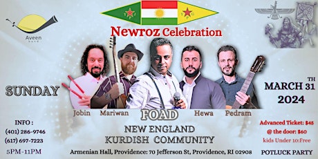 Kurdistan Newroz Celebration-Aveen Band-New England