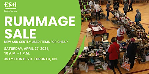 Immagine principale di ESG Rummage Sale 