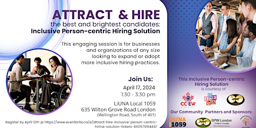 Imagem principal do evento Attract & Hire, Inclusive Person-centric Hiring Solution