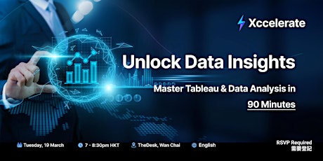 Image principale de Unlock Data Insights: Master Tableau & Data Analysis in 90 Minutes