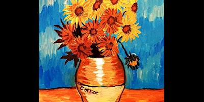 School hoilday painting workshop in Melbourne: Orange Vase primary image