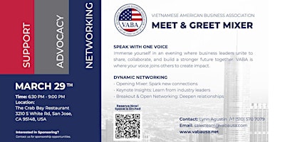 Imagem principal do evento Empower Your Business with VABA: Meet & Greet Mixer