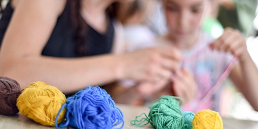 Imagem principal do evento Learn to Knit for Kids | School Holidays | Sylvania Library