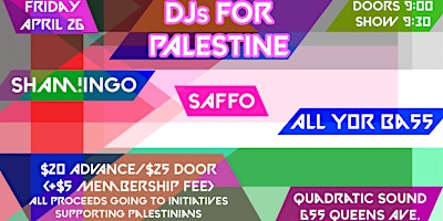 Primaire afbeelding van DJs for Palestine