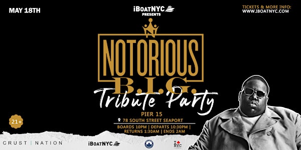 Notorious B.I.G. Tribute Hip Hop Yacht Cruise | BIGGIE Birthday Boat NYC