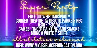 Imagem principal do evento Glow-N-Dark - Special Needs Party