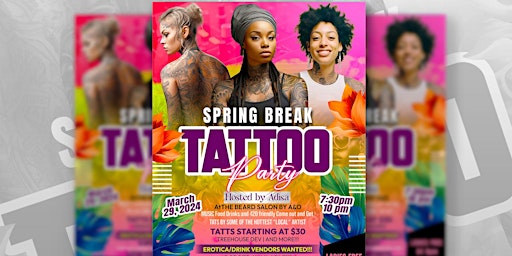 Spring Break Tattoo Party primary image