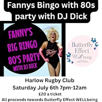 Primaire afbeelding van Fannys Big Bingo and 80`s party with DJ Dick