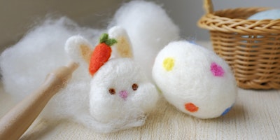 Immagine principale di Easter needle felting Bunny and Egg basket workshop 