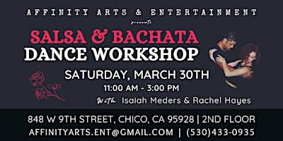 Salsa & Bachata Dance Workshop, Chico CA ~ primary image
