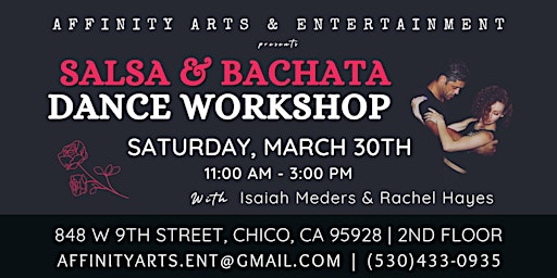 Imagem principal do evento Salsa & Bachata Dance Workshop, Chico CA ~