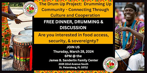 Primaire afbeelding van Dinner, Drumming, & Discussion