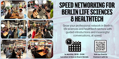 Imagen principal de Speed Networking for Life Sciences Tech Professionals @ The Social Hub