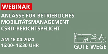 Anlässe für das BMM: CSRD-Berichtspflicht