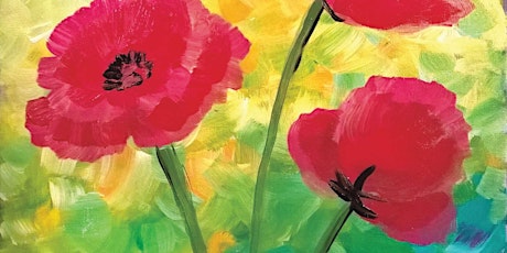 Red Poppies! - Paint and Sip by Classpop!™