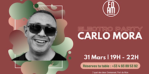 Primaire afbeelding van Foam Electro Party - DJ SET CARLO MORA