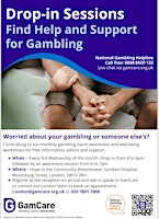 Imagen principal de Drop in sessions: Find help and support for gambling
