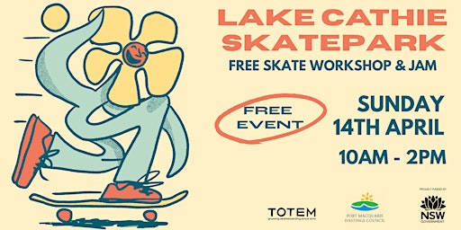 Image principale de Lake Cathie Skatepark - FREE Community Skate Workshops & JAM