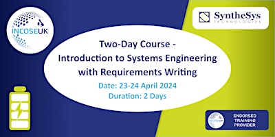 Immagine principale di Introduction to Systems Engineering with Requirements Writing Course 