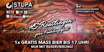 Imagem principal de HS Reutlingen x VWI goes Frühlingsfest - So. 28.04.24 @ Wasenwirt