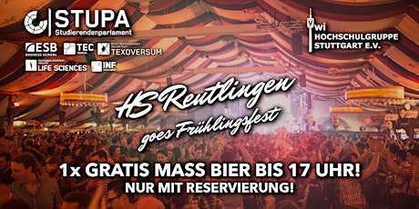 HS Reutlingen x VWI goes Frühlingsfest - So. 28.04.24 @ Wasenwirt