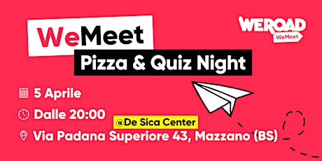 WeMeet | Pizza & Quiz Night