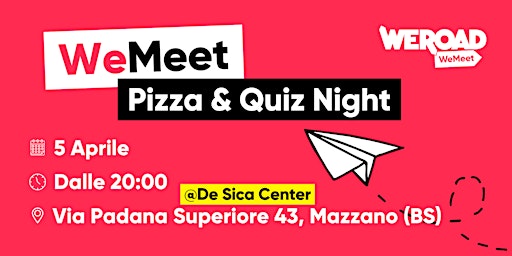 Imagem principal do evento WeMeet | Pizza & Quiz Night