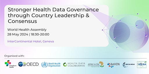 Imagem principal do evento Stronger Health Data Governance through Country Leadership and Consensus