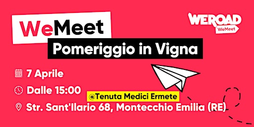 WeMeet| Pomeriggio in Vigna primary image