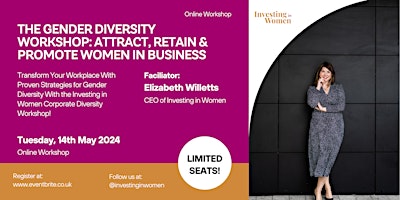 Hauptbild für The Gender Diversity Workshop: Attract, Retain & Promote Women in Business