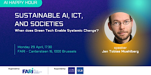 Imagem principal do evento FARI – sustAIn.brussels AI Happy Hour | Sustainable AI, ICT and Societies