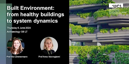 Hauptbild für Built Environment: from healthy buildings to system dynamics